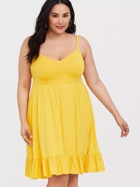 EUC Torrid Mini Super Soft Shirred Skater Dress- Size 2X